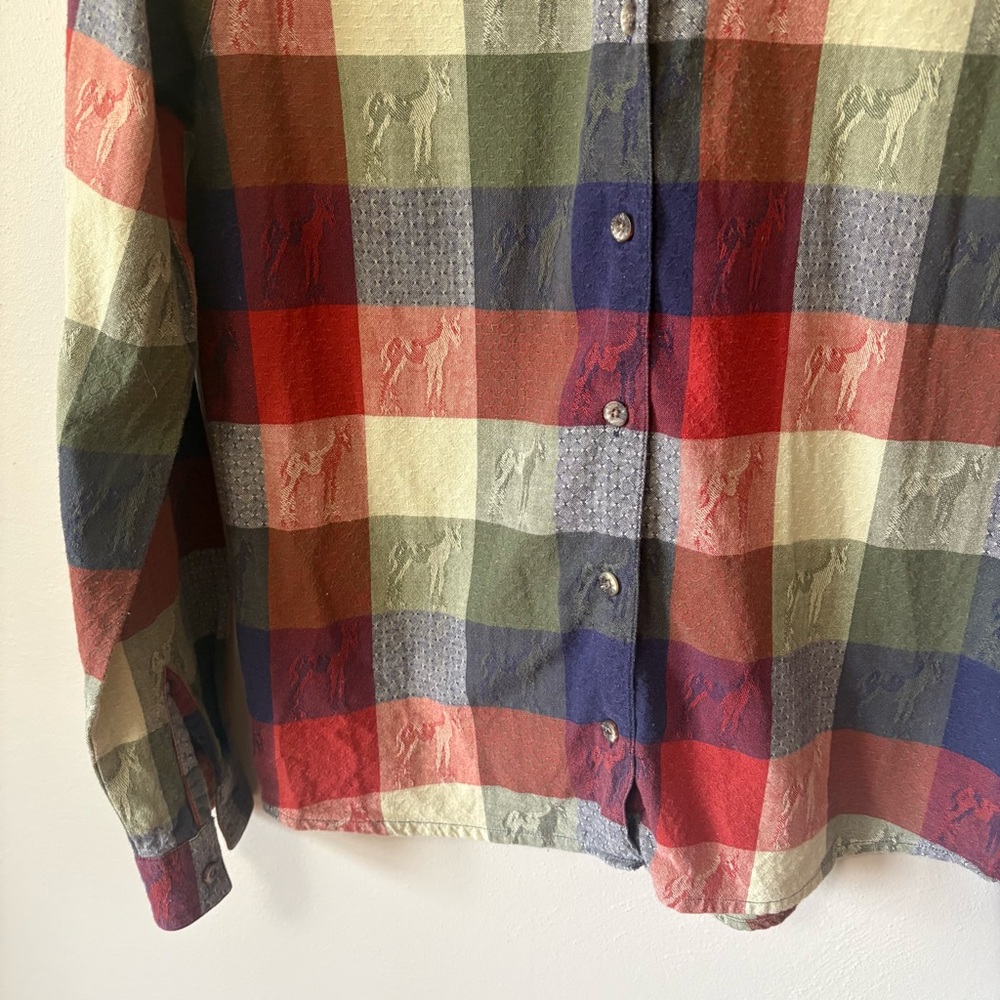 Panhandle Slim Horse Flannel Cotton Small - Picture 4 of 7